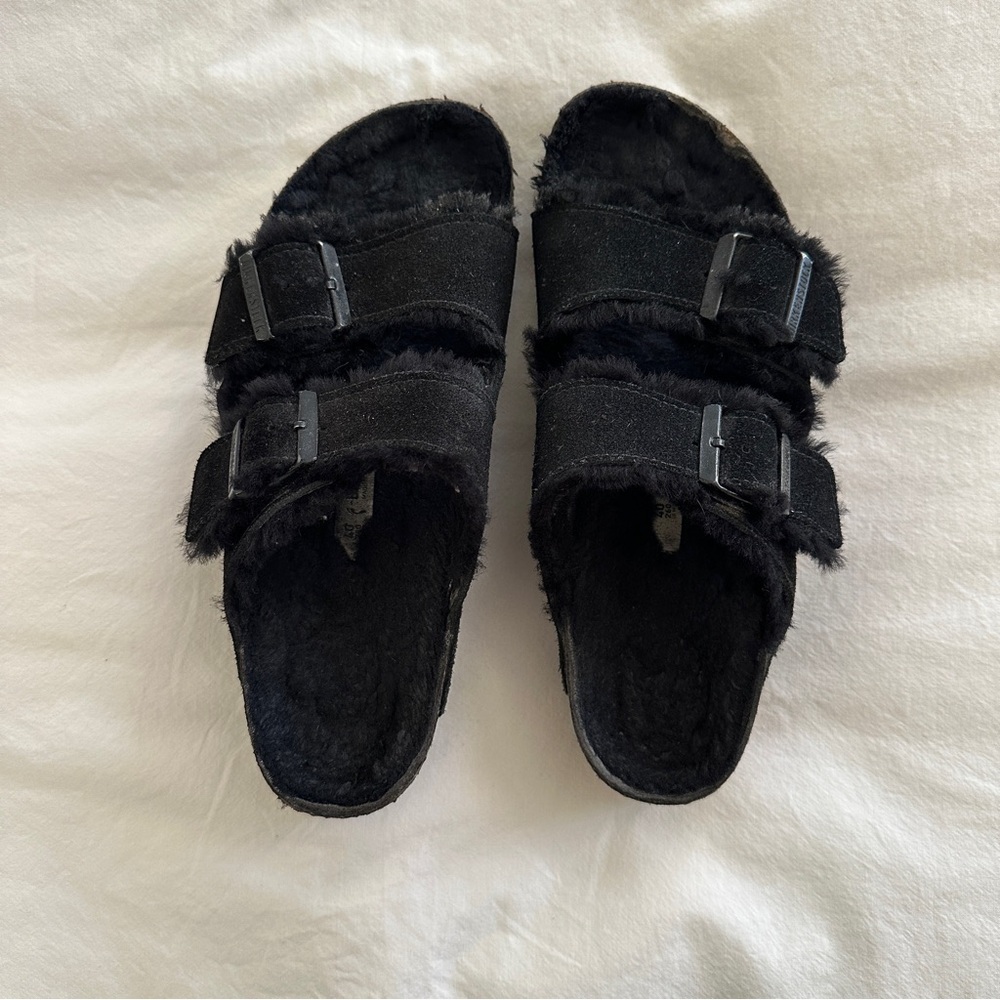 Birkenstock Arizona Shearling Sandals Size 40/9